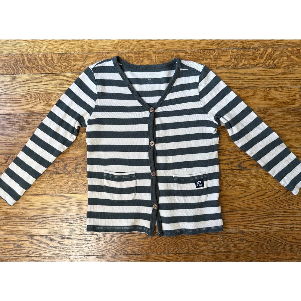 Rags Ribbed V-Neck Sweater Size 3-4